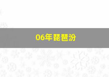 06年琵琶汾