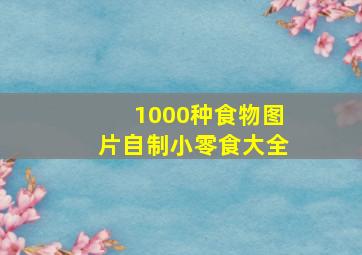 1000种食物图片自制小零食大全