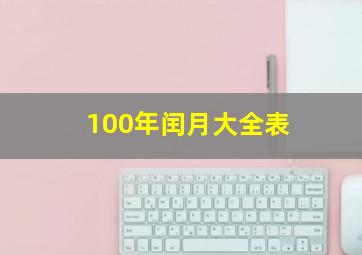 100年闰月大全表