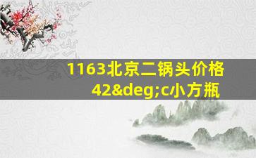 1163北京二锅头价格42°c小方瓶