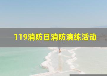 119消防日消防演练活动