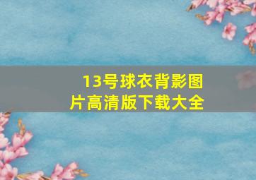 13号球衣背影图片高清版下载大全