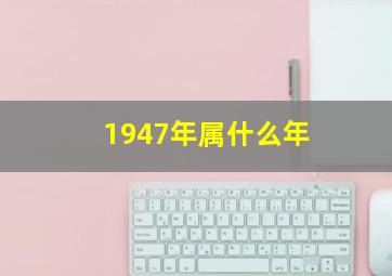 1947年属什么年