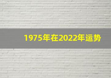 1975年在2022年运势