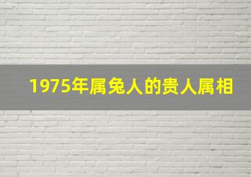 1975年属兔人的贵人属相