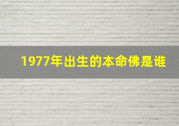 1977年出生的本命佛是谁