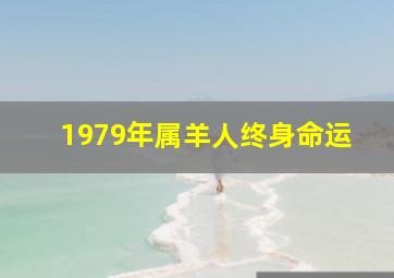 1979年属羊人终身命运