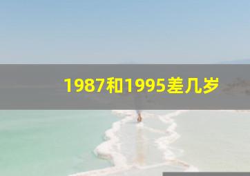 1987和1995差几岁