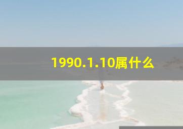 1990.1.10属什么