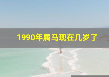 1990年属马现在几岁了