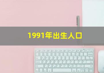 1991年出生人口