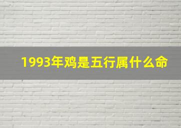 1993年鸡是五行属什么命