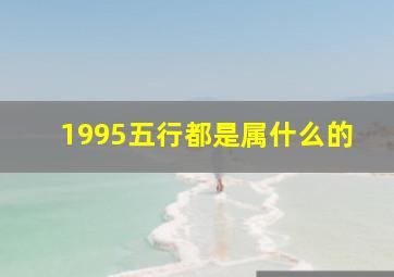 1995五行都是属什么的