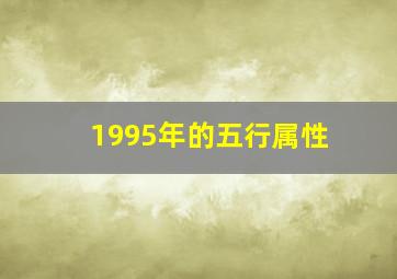 1995年的五行属性