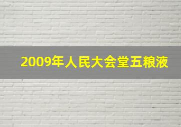 2009年人民大会堂五粮液