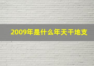 2009年是什么年天干地支