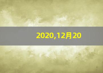 2020,12月20