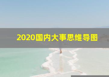 2020国内大事思维导图