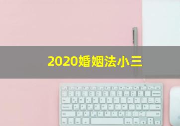 2020婚姻法小三