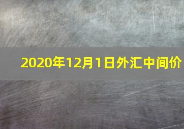 2020年12月1日外汇中间价