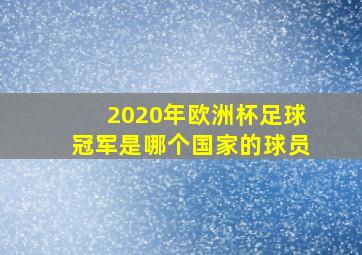 2020年欧洲杯足球冠军是哪个国家的球员