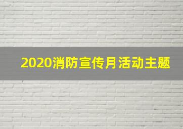 2020消防宣传月活动主题