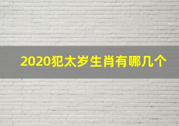 2020犯太岁生肖有哪几个