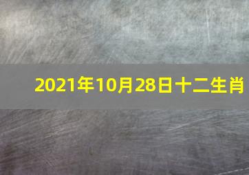 2021年10月28日十二生肖