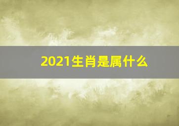 2021生肖是属什么