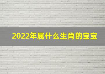 2022年属什么生肖的宝宝