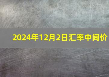 2024年12月2日汇率中间价