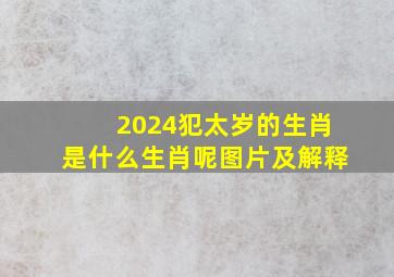 2024犯太岁的生肖是什么生肖呢图片及解释