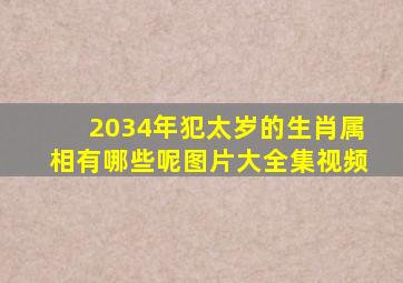 2034年犯太岁的生肖属相有哪些呢图片大全集视频