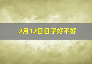 2月12日日子好不好