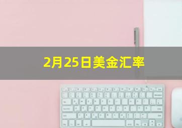 2月25日美金汇率