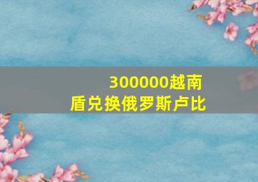 300000越南盾兑换俄罗斯卢比