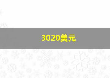 3020美元