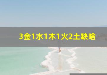 3金1水1木1火2土缺啥