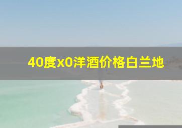 40度x0洋酒价格白兰地