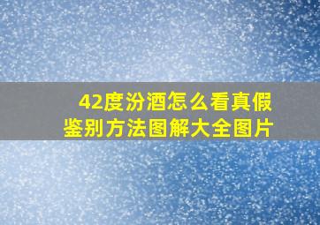 42度汾酒怎么看真假鉴别方法图解大全图片