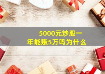 5000元炒股一年能赚5万吗为什么