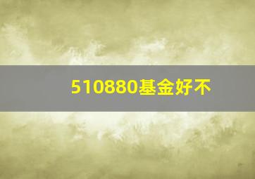 510880基金好不