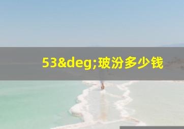 53°玻汾多少钱