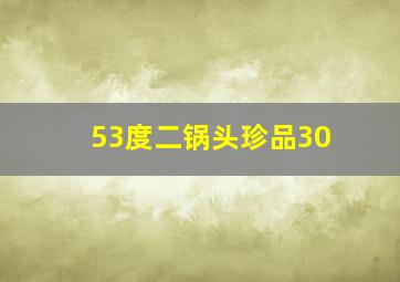 53度二锅头珍品30