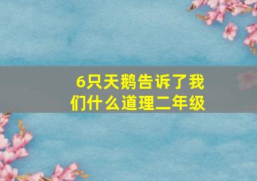 6只天鹅告诉了我们什么道理二年级