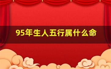 95年生人五行属什么命