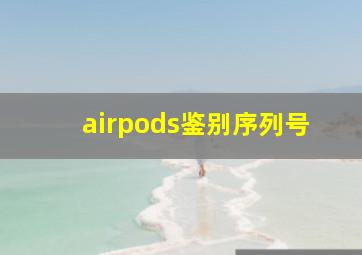 airpods鉴别序列号