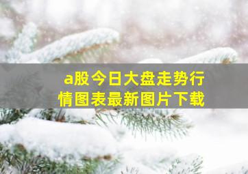 a股今日大盘走势行情图表最新图片下载