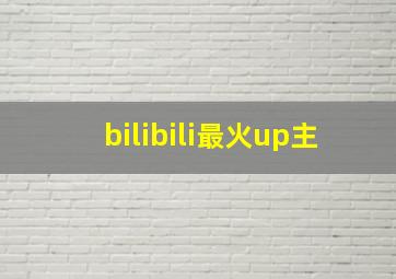 bilibili最火up主