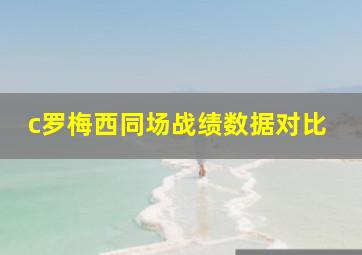 c罗梅西同场战绩数据对比